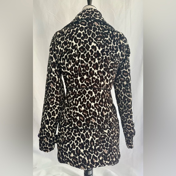 Vintage Dollhouse leopard print pea coat size juniors medium Y2K -READ LISTING - Picture 2 of 6